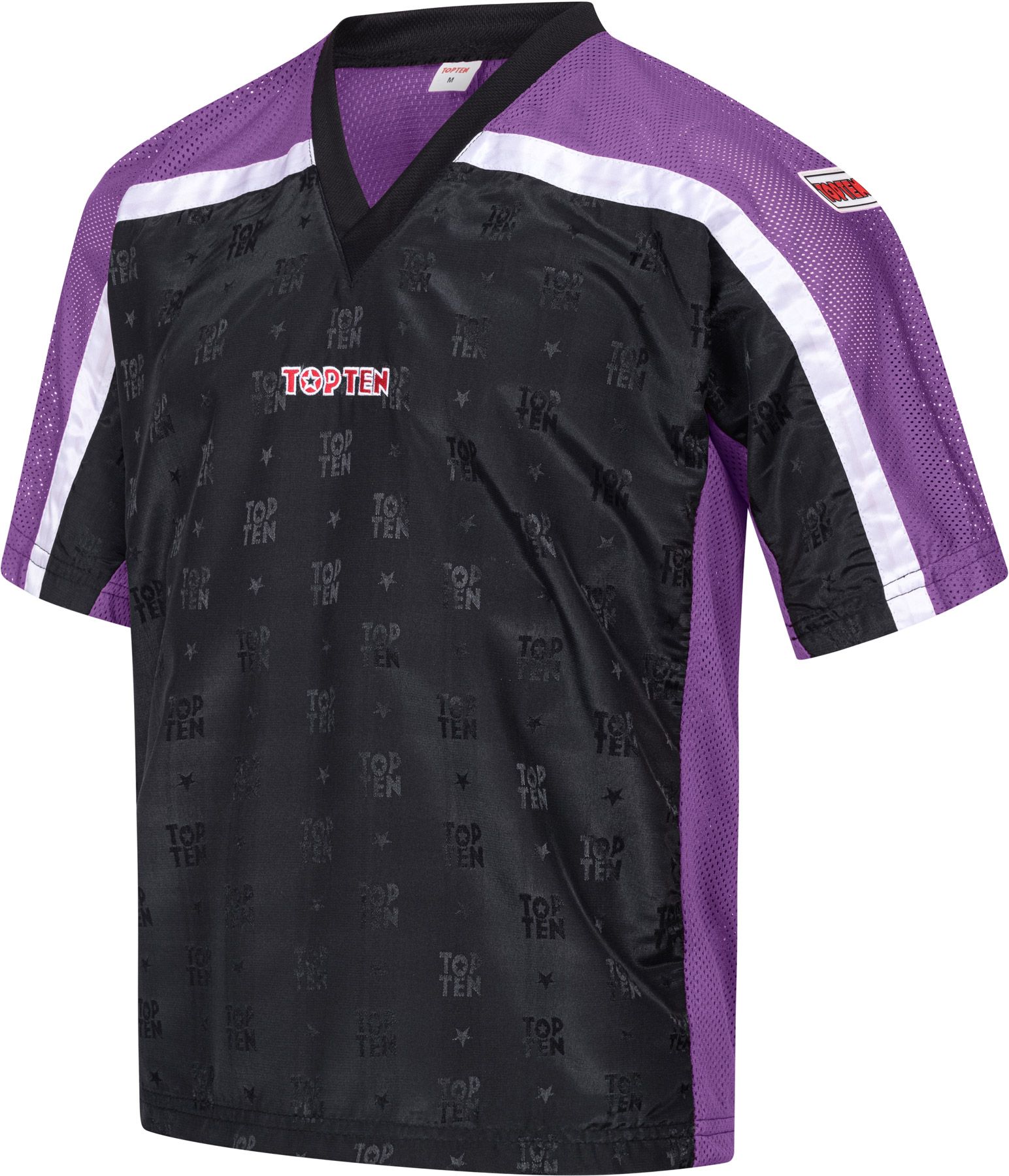 T-Shirt mit V-Ausschnitt zum Kickboxen „Kickboxjacke Mesh“