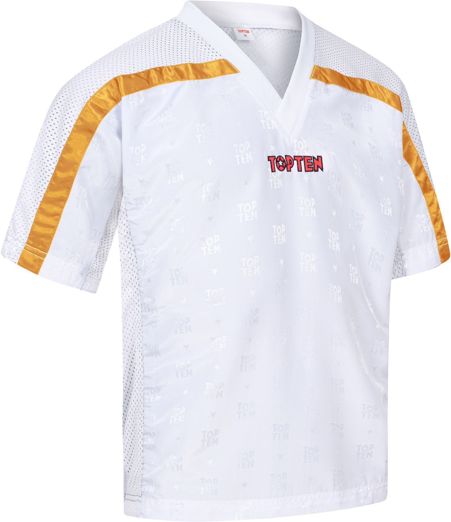 T-Shirt mit V-Ausschnitt zum Kickboxen „Kickboxjacke Mesh“