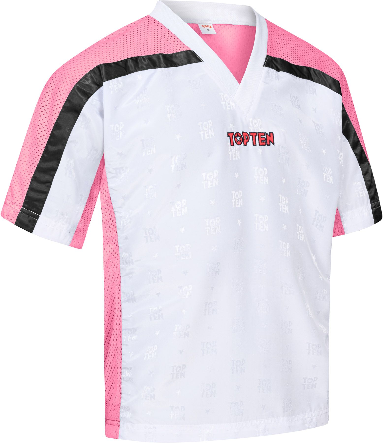 T-Shirt mit V-Ausschnitt zum Kickboxen „Kickboxjacke Mesh“