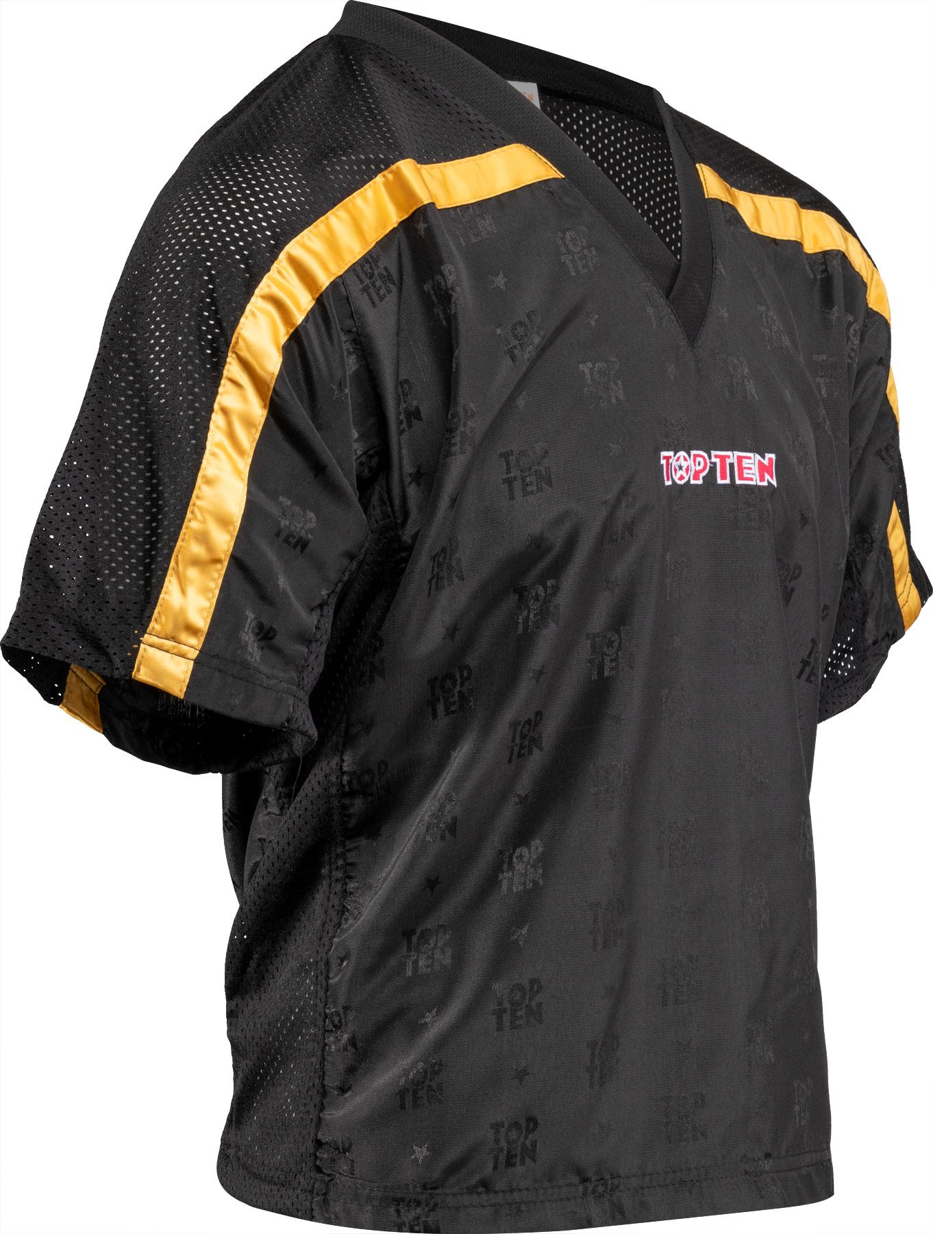 T-Shirt mit V-Ausschnitt zum Kickboxen „Kickboxjacke Mesh“
