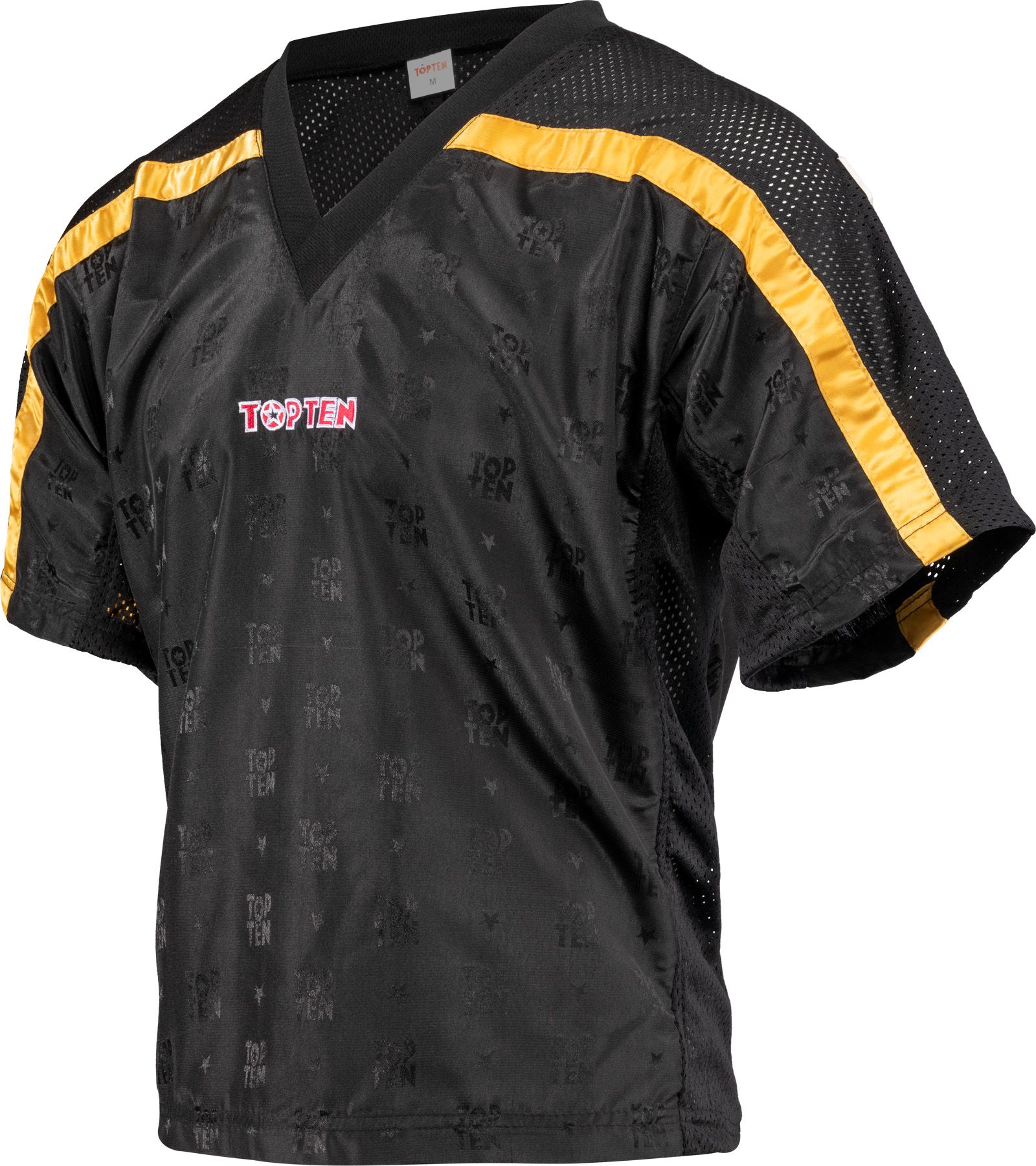 T-Shirt mit V-Ausschnitt zum Kickboxen „Kickboxjacke Mesh“