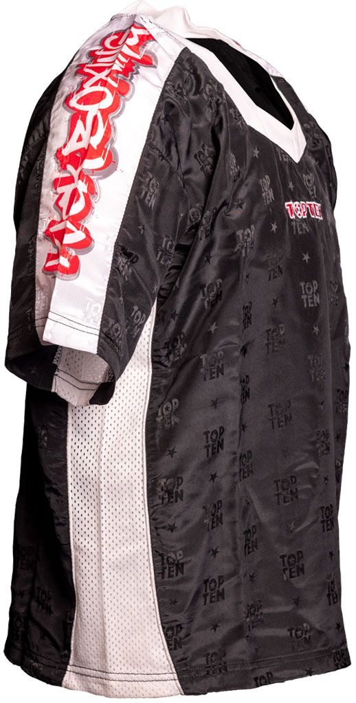 T-Shirt mit V-Ausschnitt zum Kickboxen „Kickboxjacke Graffiti“