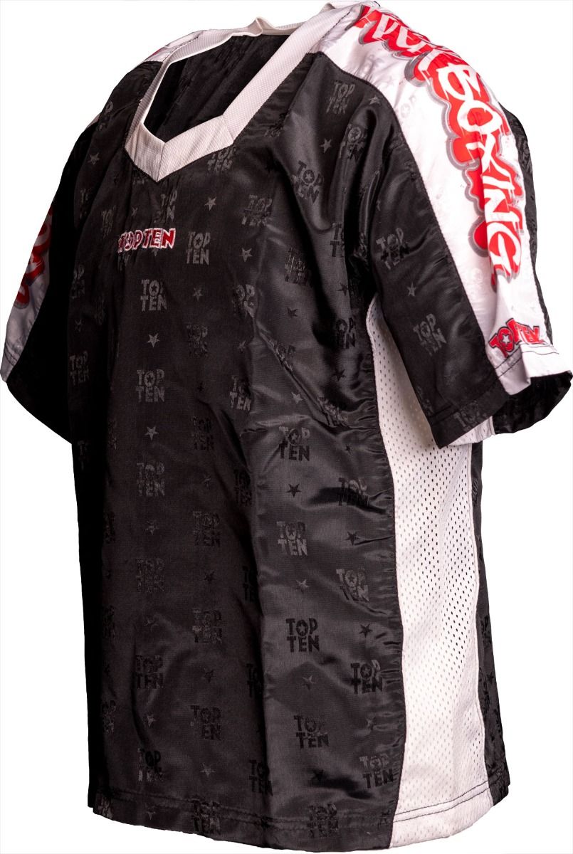 T-Shirt mit V-Ausschnitt zum Kickboxen „Kickboxjacke Graffiti“