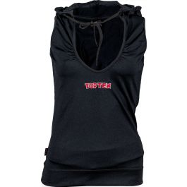 Ärmelloser Hoodie für Frauen mit tiefem Ausschnitt