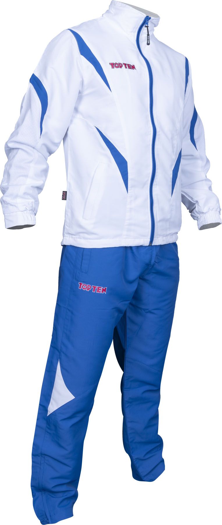 Fitnessanzug „Premium Quality“ mit blauer Hose